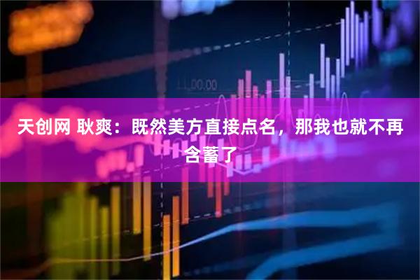 天创网 耿爽：既然美方直接点名，那我也就不再含蓄了